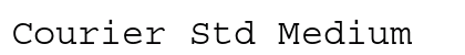 Courier Std Medium Preview