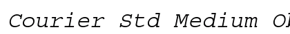 Courier Std Medium Oblique Preview