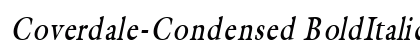 Coverdale-Condensed BoldItalic Preview