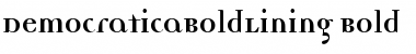 Download DemocraticaBoldLining Font