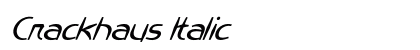 Crackhaus Italic Preview