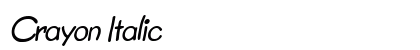 Crayon Italic Preview