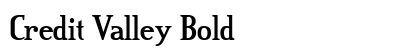 Credit Valley Bold preview