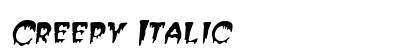 Creepy Italic preview