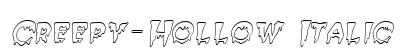 Creepy-Hollow Italic preview