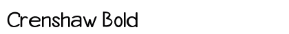 Crenshaw Bold preview