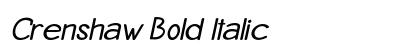 Crenshaw Bold Italic Preview