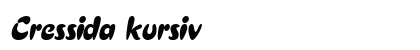 Cressida kursiv Preview