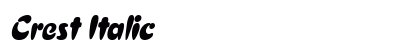 Crest Italic preview