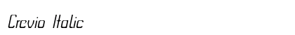 Crevio Italic preview