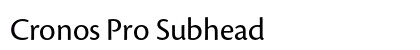 Cronos Pro Subhead Preview