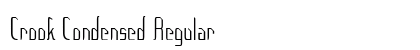Crook Condensed Regular Preview