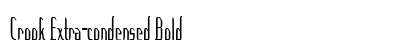 Crook Extra-condensed Bold Preview