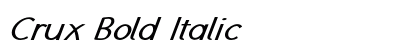 Crux Bold Italic Preview
