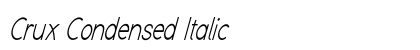 Crux Condensed Italic Preview