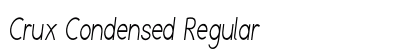 Crux Condensed Regular Preview