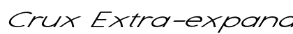 Crux Extra-expanded Italic Preview