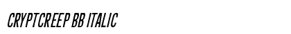 CryptCreep BB Italic preview