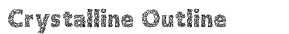 Crystalline Outline Font