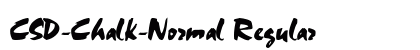 CSD-Chalk-Normal Regular Font