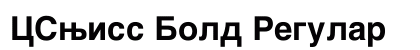 CSwiss Bold Regular preview