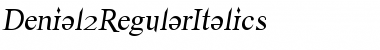 Denial2RegularItalics Regular Font