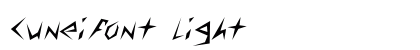 Cuneifont Light Font