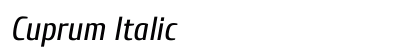 Cuprum Italic Preview