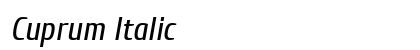 Cuprum Italic Preview