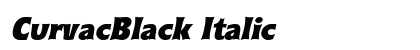 CurvacBlack Italic Font