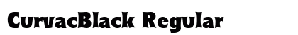 CurvacBlack Regular Font
