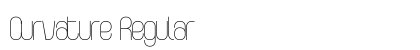 Curvature Regular Font