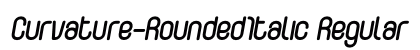 Curvature-RoundedItalic Regular Font