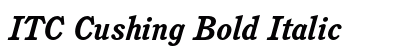 ITC Cushing Bold Italic Preview