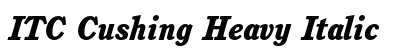 ITC Cushing Heavy Italic Preview