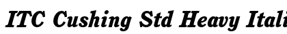 ITC Cushing Std Heavy Italic Preview