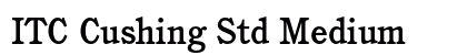 ITC Cushing Std Medium Preview