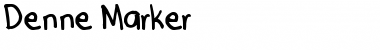 Denne Marker Regular Font