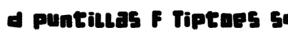 d puntillas F Tiptoes squid Bold preview