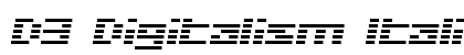 D3 Digitalism Italic Regular preview