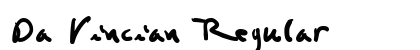 Da Vincian Regular Font