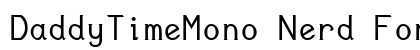 DaddyTimeMono Nerd Font Mono Book preview