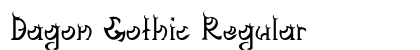 Dagon Gothic Regular preview
