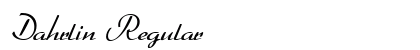 Dahrlin Regular preview