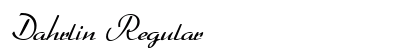 Dahrlin Regular preview