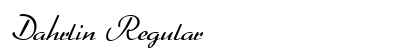 Dahrlin Regular preview