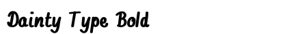 Dainty Type Bold preview