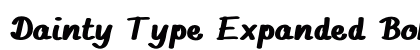 Dainty Type Expanded Bold Preview