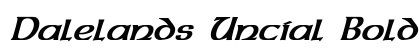 Dalelands Uncial Bold Italic Preview