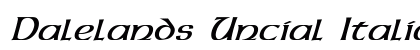 Dalelands Uncial Italic Preview